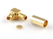 RP-MMCX Winkelstecker für RG 174, RG 188, RG 316