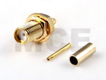 SMA Einbaubuchse Hex 8 - RG-174 RG-188 RG-316